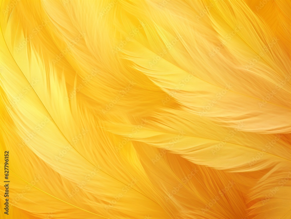 Yellow Feathers Background, Clean soft Illustration Yellow Feathers Background, Clean soft Illustration