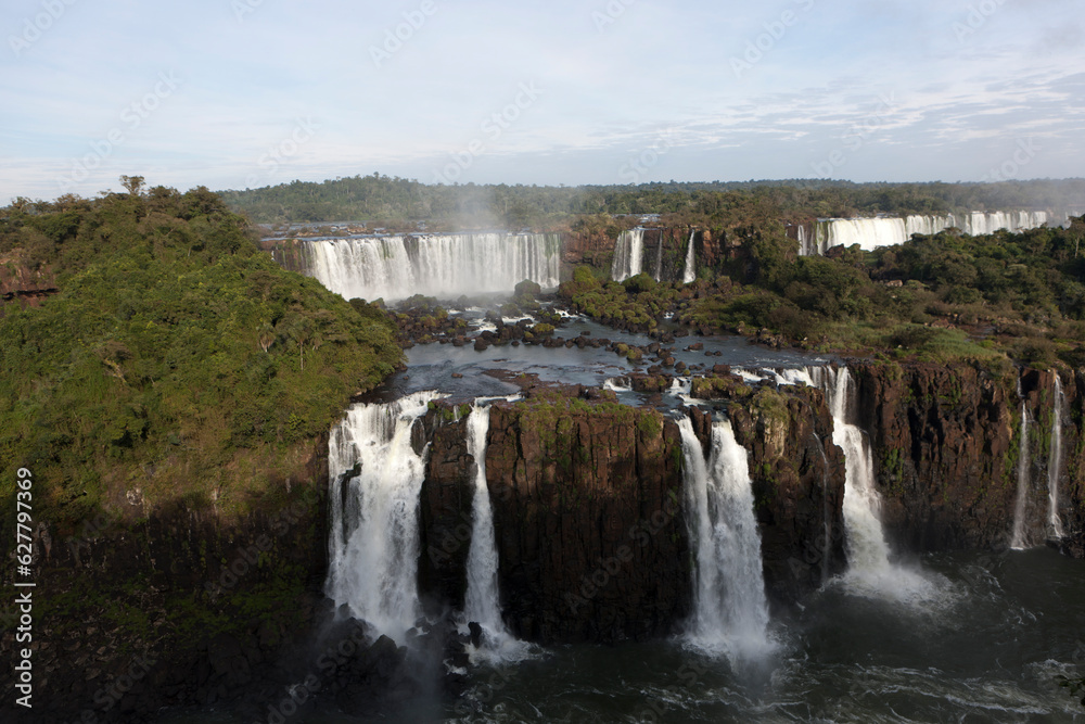 Brazil Iguazu Falls on a sunny winter day Brazil Iguazu Falls on a sunny winter day