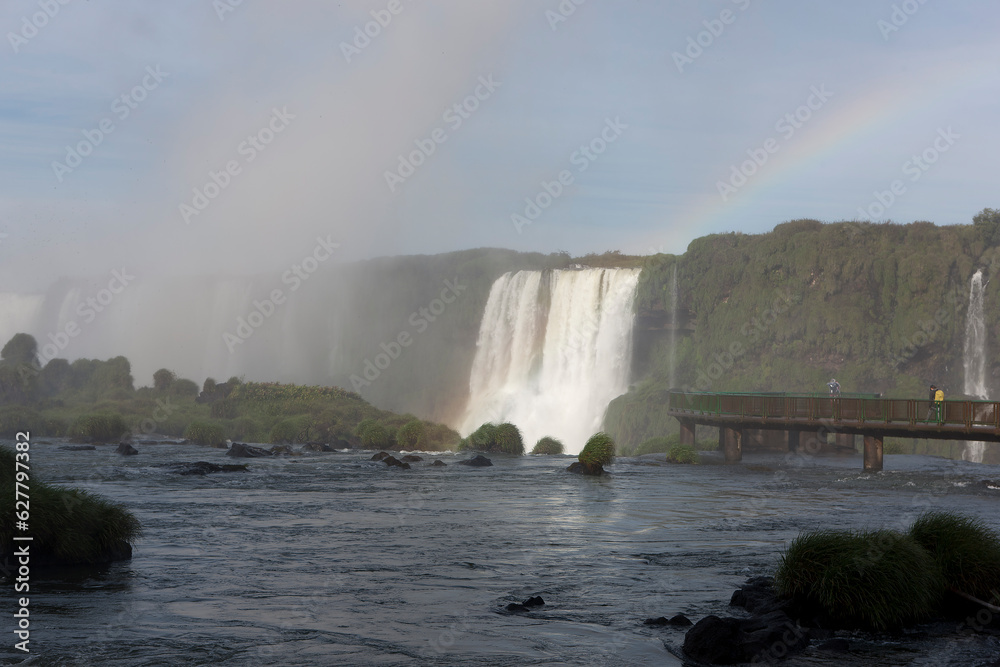Brazil Iguazu Falls on a sunny winter day Brazil Iguazu Falls on a sunny winter day