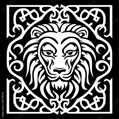 Vector lion celtic knot 