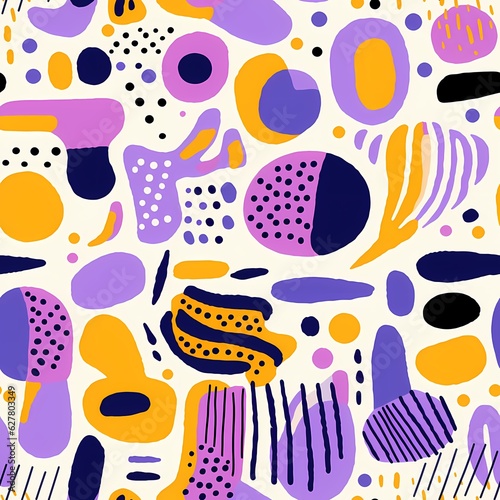 abstract purple and yellow abstract pattern