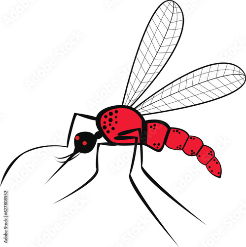 Mosquito vector design, eps 10