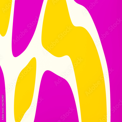 Abstract colorful background with wavy and curvy shapes