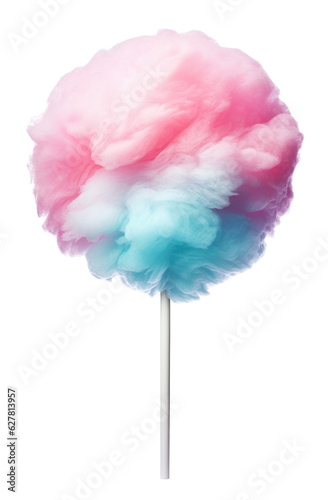 Cotton Candy Isolated on Transparent Background
