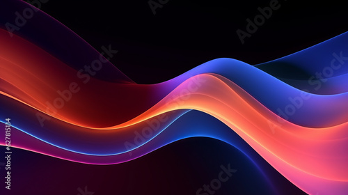 A vibrant and mesmerizing light wave against a dark backdrop