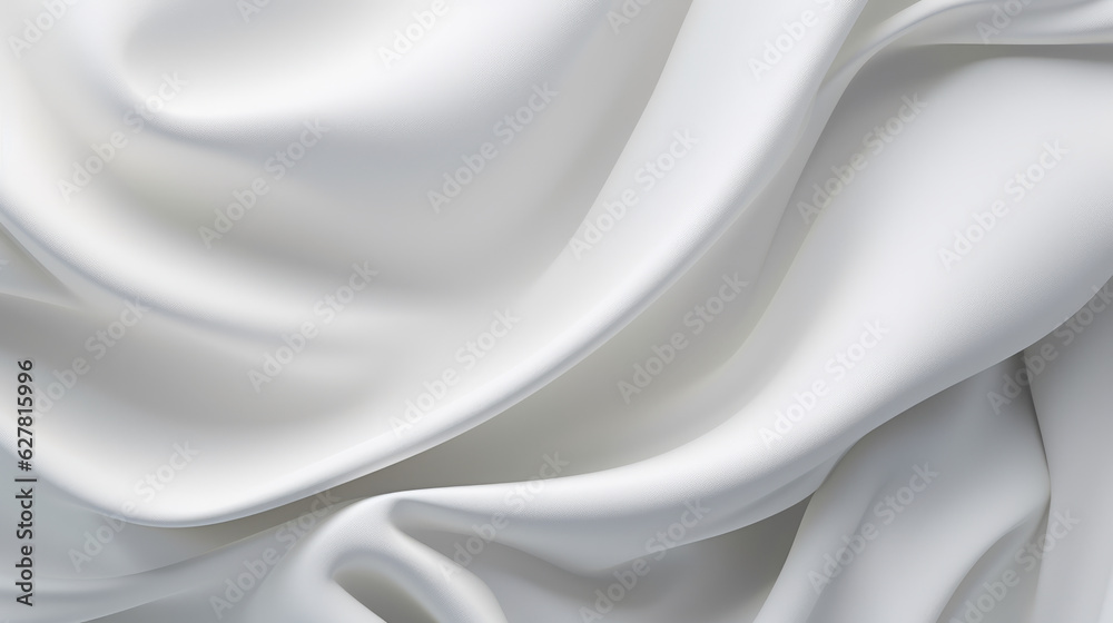A close-up view of a white fabric A close-up view of a white fabric