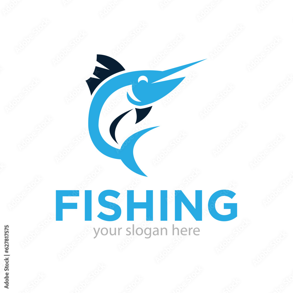 Fishing Logo Design Vector Illustration Fishing Logo Design Vector Illustration