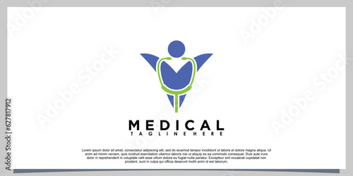clinical logo design with creative concept