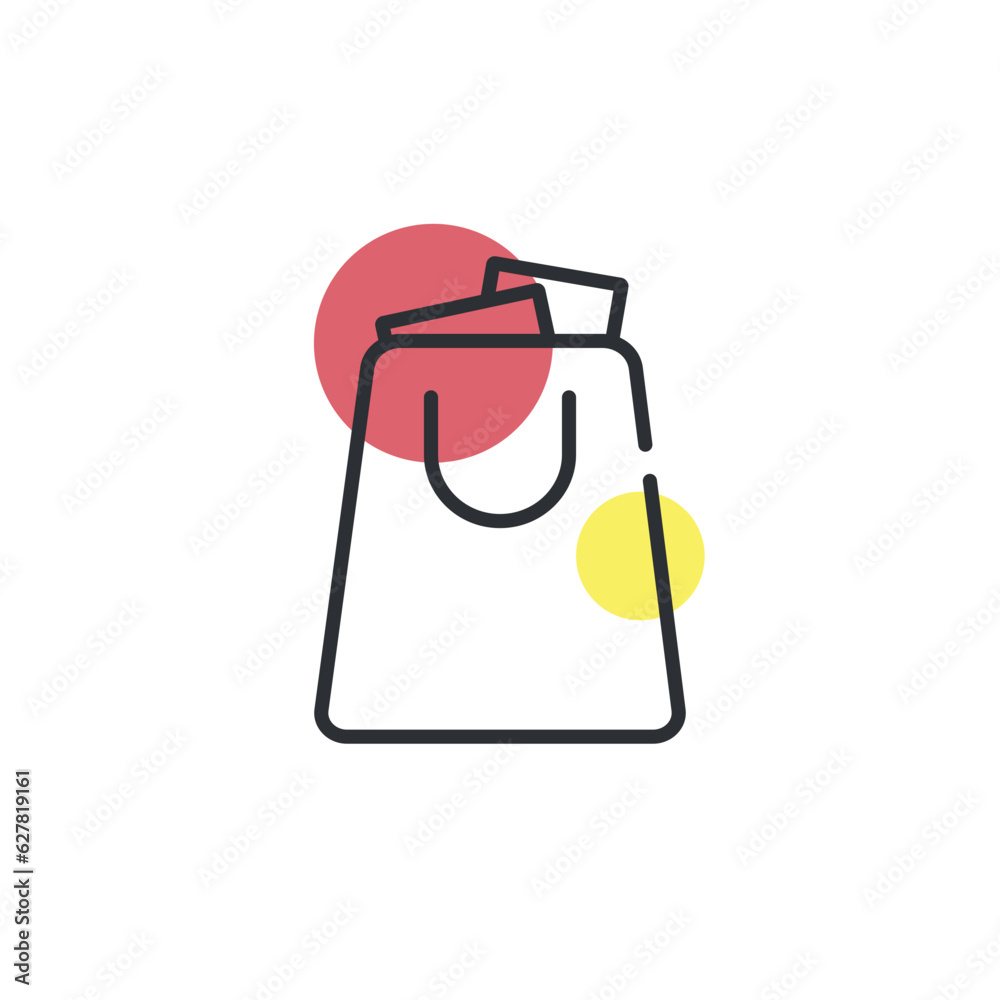 Shopping bag icon. Ecommerce, shopping, retail, consumerism concept. Shopping bag icon. Ecommerce, shopping, retail, consumerism concept.
