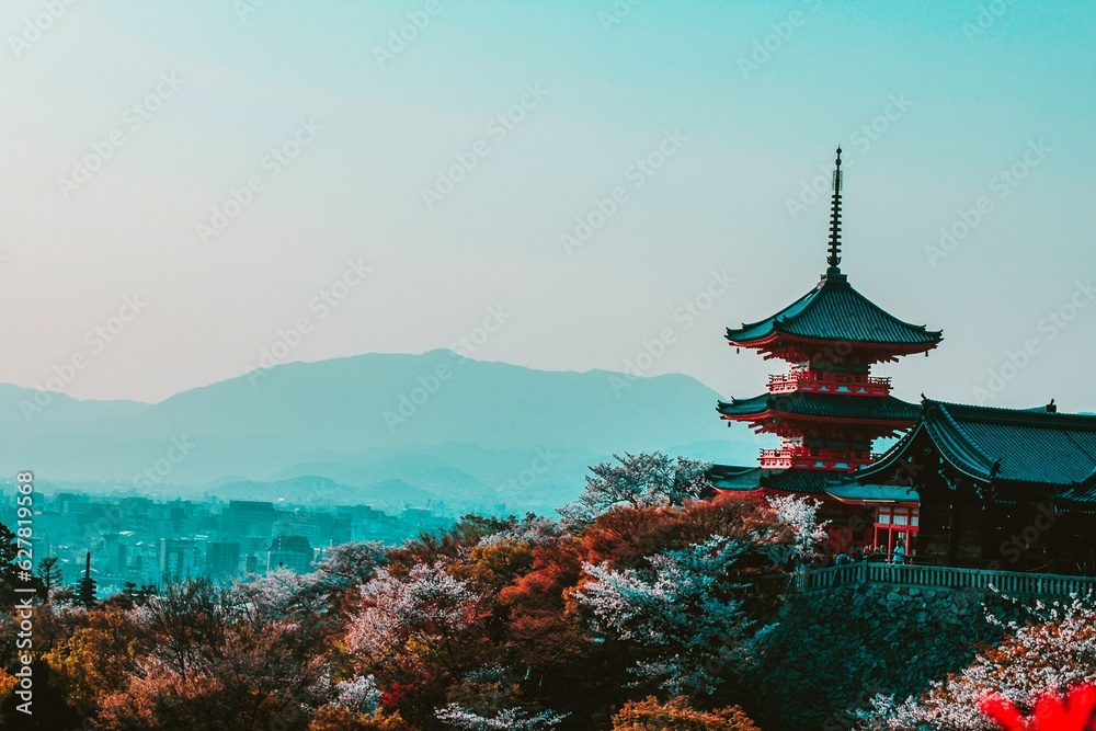 Fototapeta premium temple of heaven in kyoto in japan