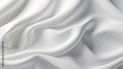 A close-up view of a white fabric