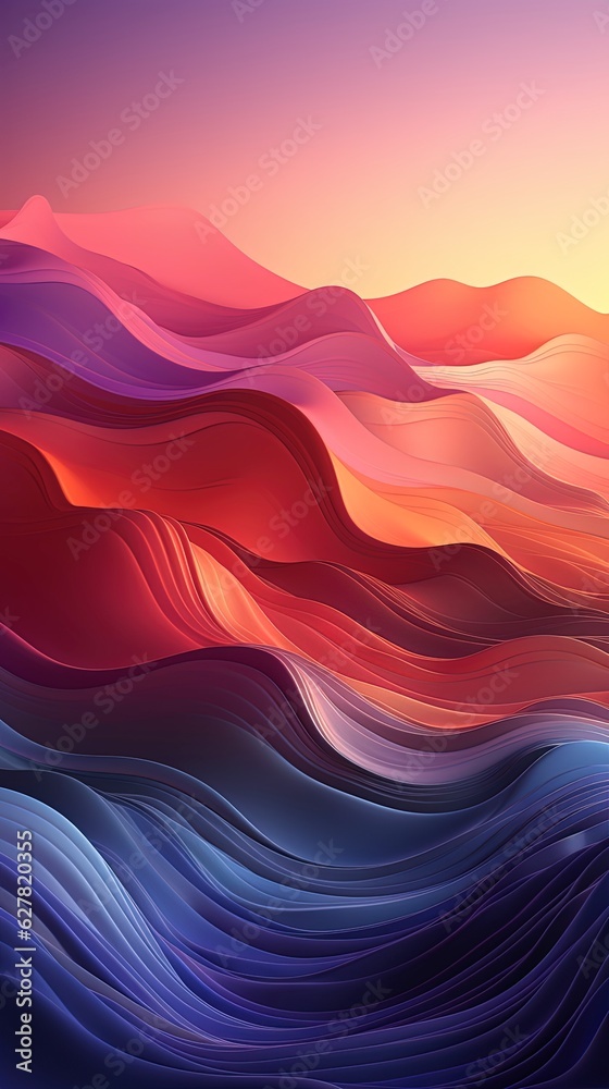 Stunning Minimalist Gradient Backgrounds: High-Quality Wallpapers for iPhone, MacBook, Android, Windows, iPad. Generative AI