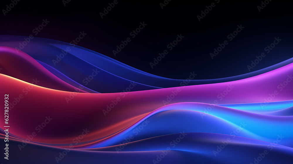 A vibrant and dynamic wave of colorful liquid on a contrasting black background A vibrant and dynamic wave of colorful liquid on a contrasting black background
