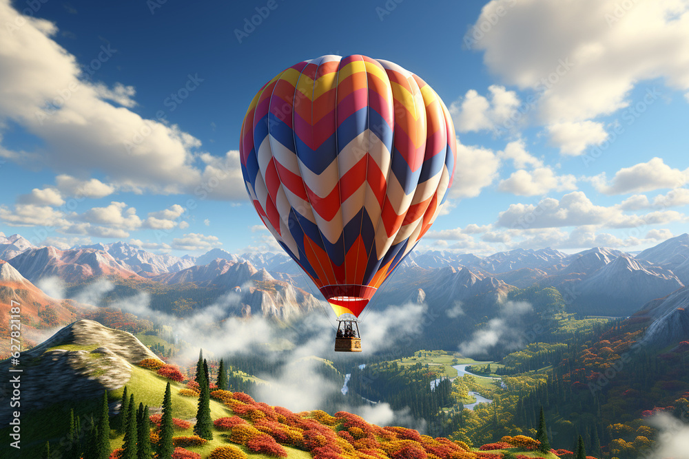 Fototapeta premium hot air balloon in the sky