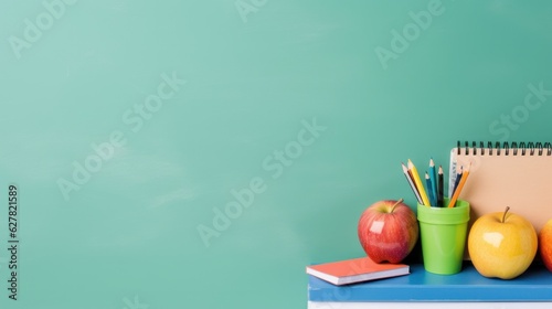 Back to school background with copy space