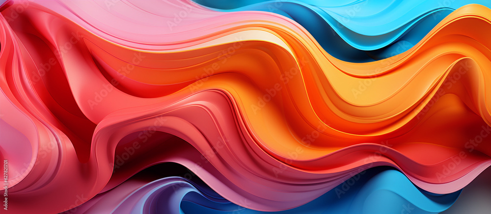 Fototapeta premium abstract colorful vibrant art background, generative ai