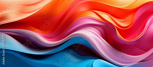 abstract colorful vibrant art background, generative ai