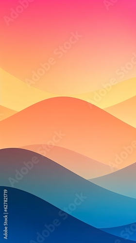 Stunning Minimalist Gradient Backgrounds: High-Quality Wallpapers for iPhone, MacBook, Android, Windows, iPad. Generative AI