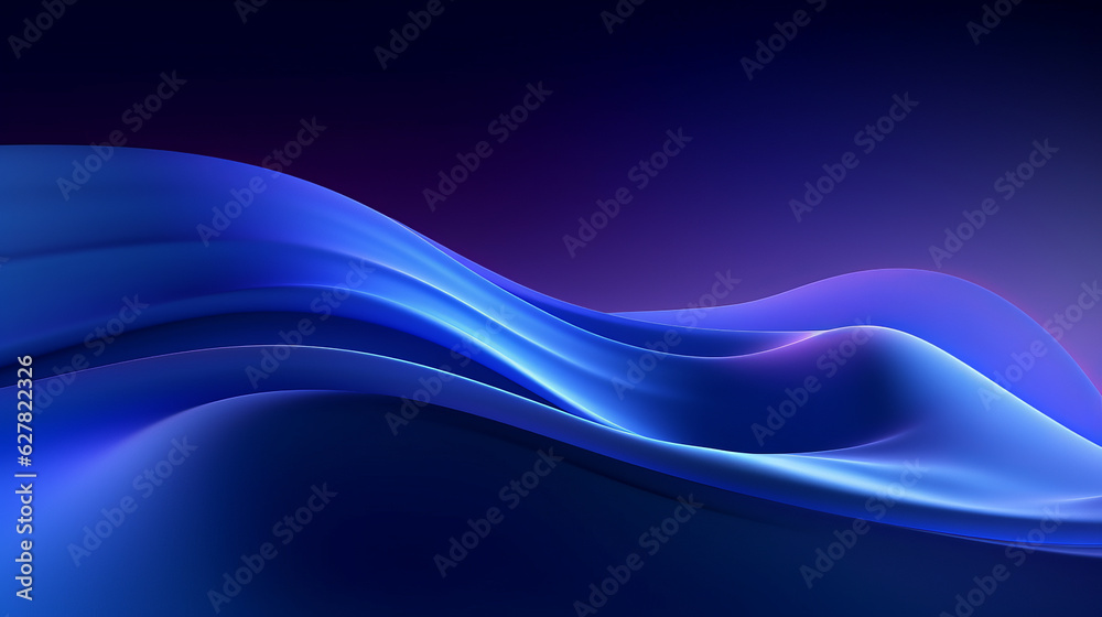 Obraz premium An abstract blue background with wavy lines
