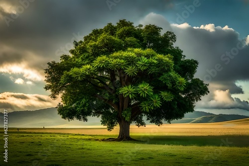 tree on the field