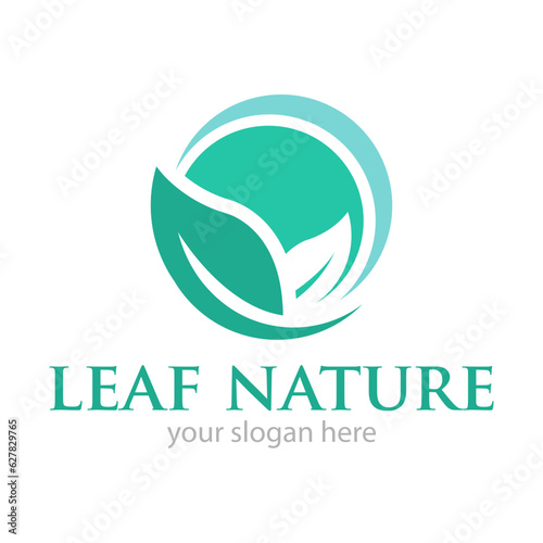 Leaf Nature or Ecology Logo Design Vector