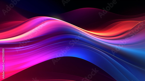 Vibrant abstract background with flowing wavy lines