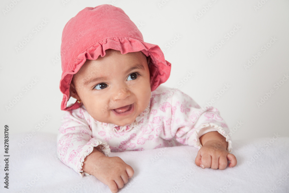 Portrait of a beautiful four months baby girl Portrait of a beautiful four months baby girl