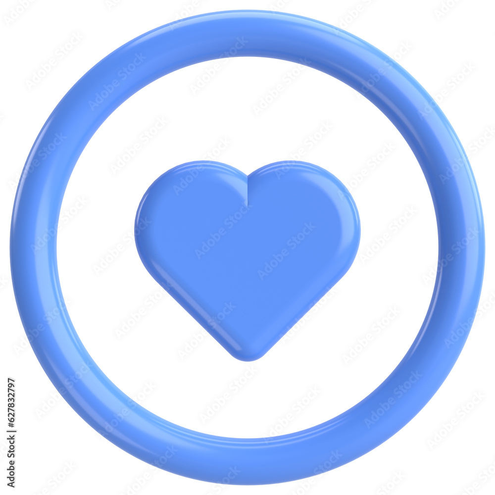 Like button. Like icon. 3D illustration.