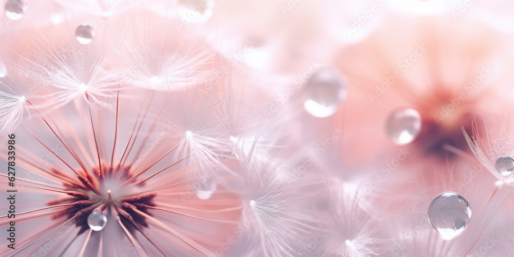Macro dandelion seed background Macro dandelion seed background