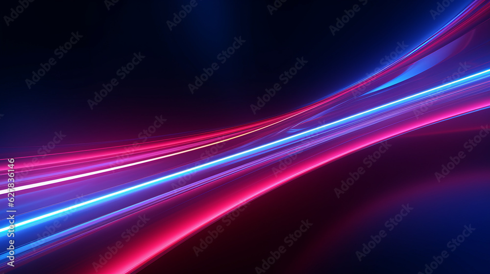 Abstract light patterns on a vibrant blue and red background Abstract light patterns on a vibrant blue and red background