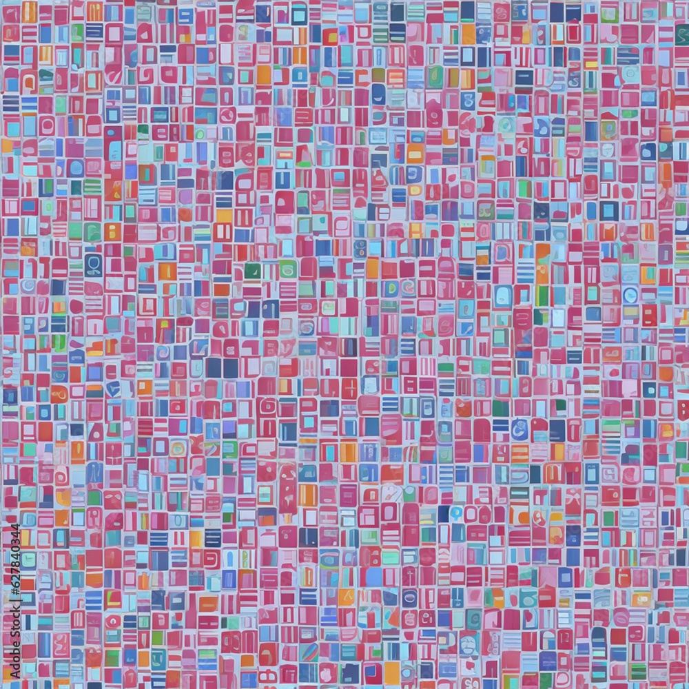 pixel illustration pattern 