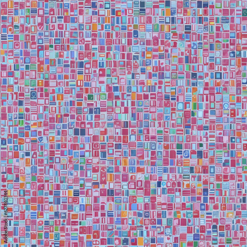 pixel illustration pattern 