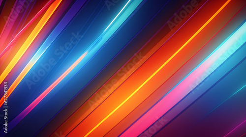 ABSTRACT COLORFUL LIGHT WAVES