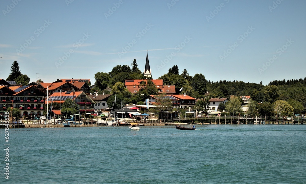 Fototapeta premium Gstadt am Chiemsee