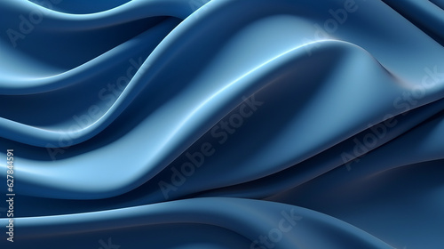 A vibrant abstract pattern with flowing blue lines on a textured background