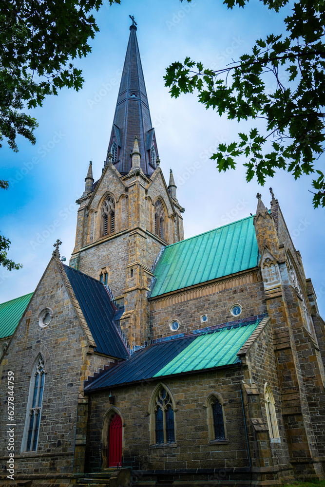 Christ Church Cathedral or Cathédrale Christ Church de Fredericton in New Brunswick, Canada