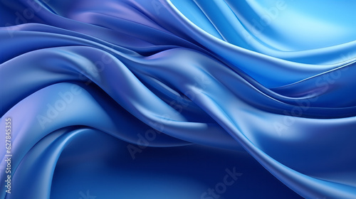 An abstract blue background with wavy lines