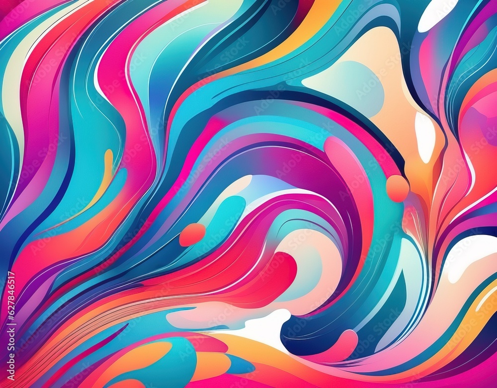 abstract colorful background texture, waves pattern