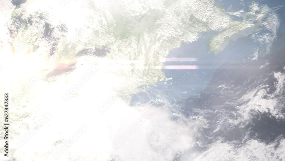 Zoom in from space and focus on Southington, Connecticut, USA. 3D Animation. Background for travel intro. Elements of this image furnished by NASA Zoom in from space and focus on Southington, Connecticut, USA. 3D Animation. Background for travel intro. Elements of this image furnished by NASA