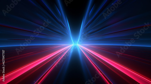 Colorful abstract lines on a dark background