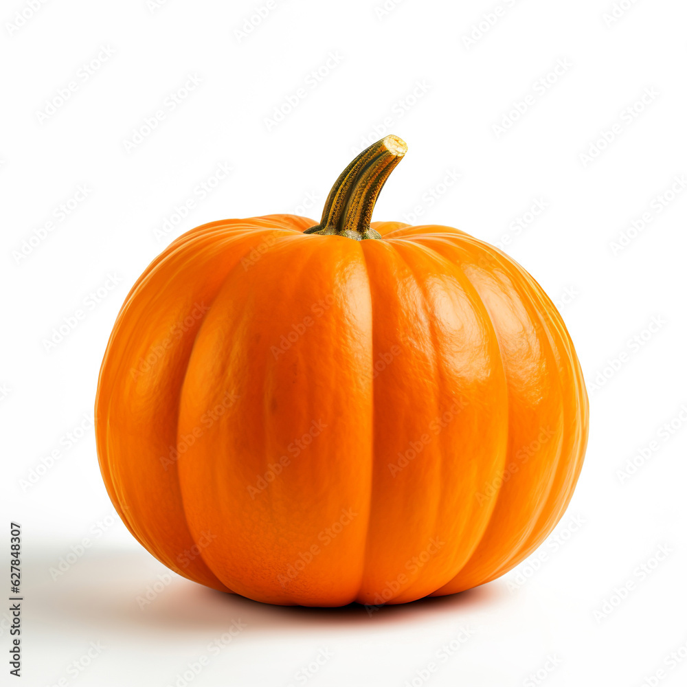 Obraz premium pumpkin isolated on white background, generated by ai