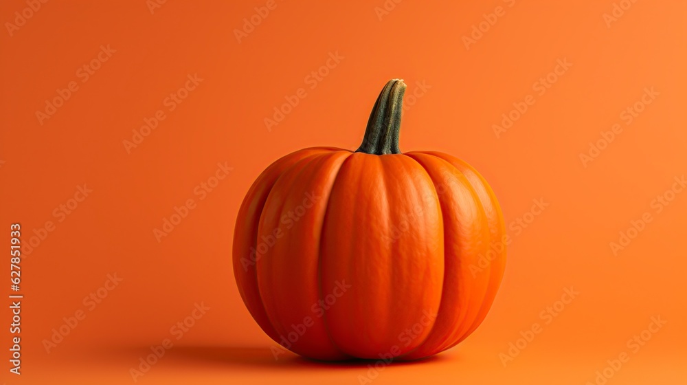 illustration, a vibrant orange pumpkin, ai generative illustration, a vibrant orange pumpkin, ai generative