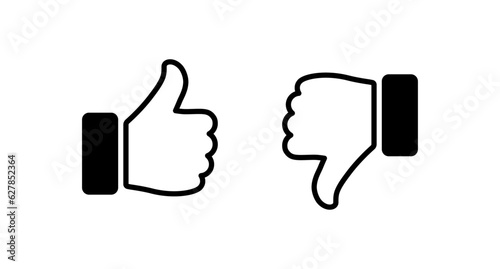 Thumb up and thumb down