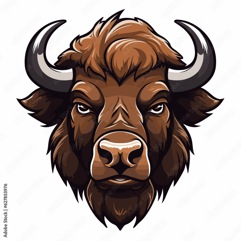 Esport vector logo bison, bison icon, bison head, vector, bull Stock ...