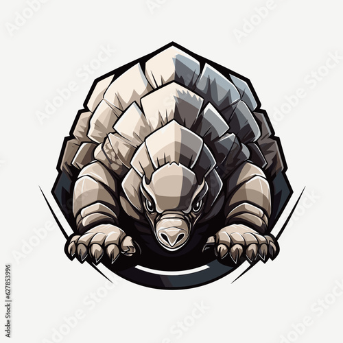 Esport vector logo armadillo, armadillo icon, armadillo head, vector