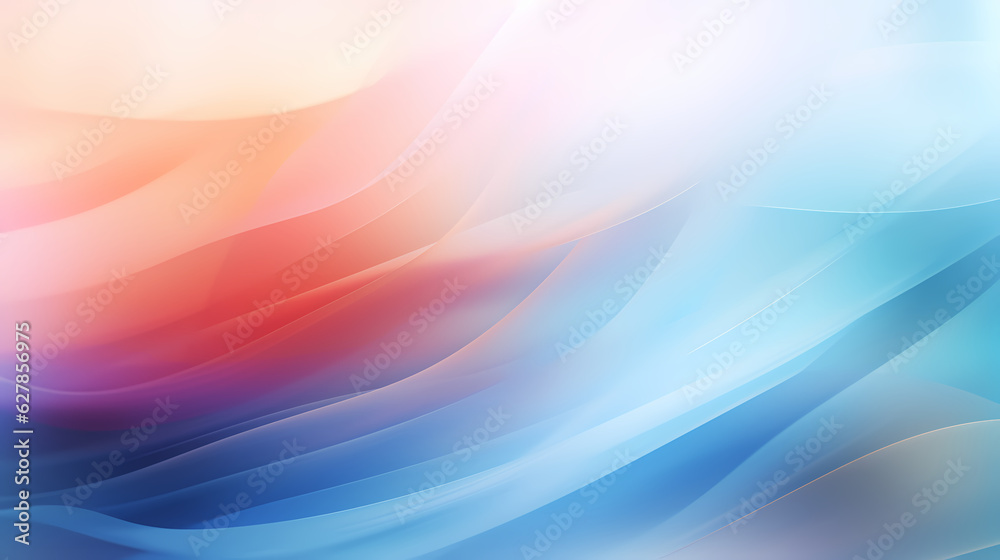 Abstract light color background with waves. Generative AI