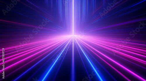 Abstract colorful light lines on a vibrant background