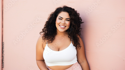 Summer girl created with ai generative