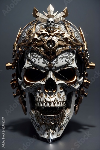 skull  dangerous look realistic full hd