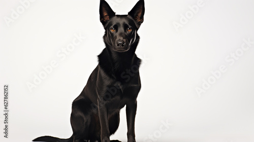 Obraz na płótnie Australian Kelpie dog on white. w salonie